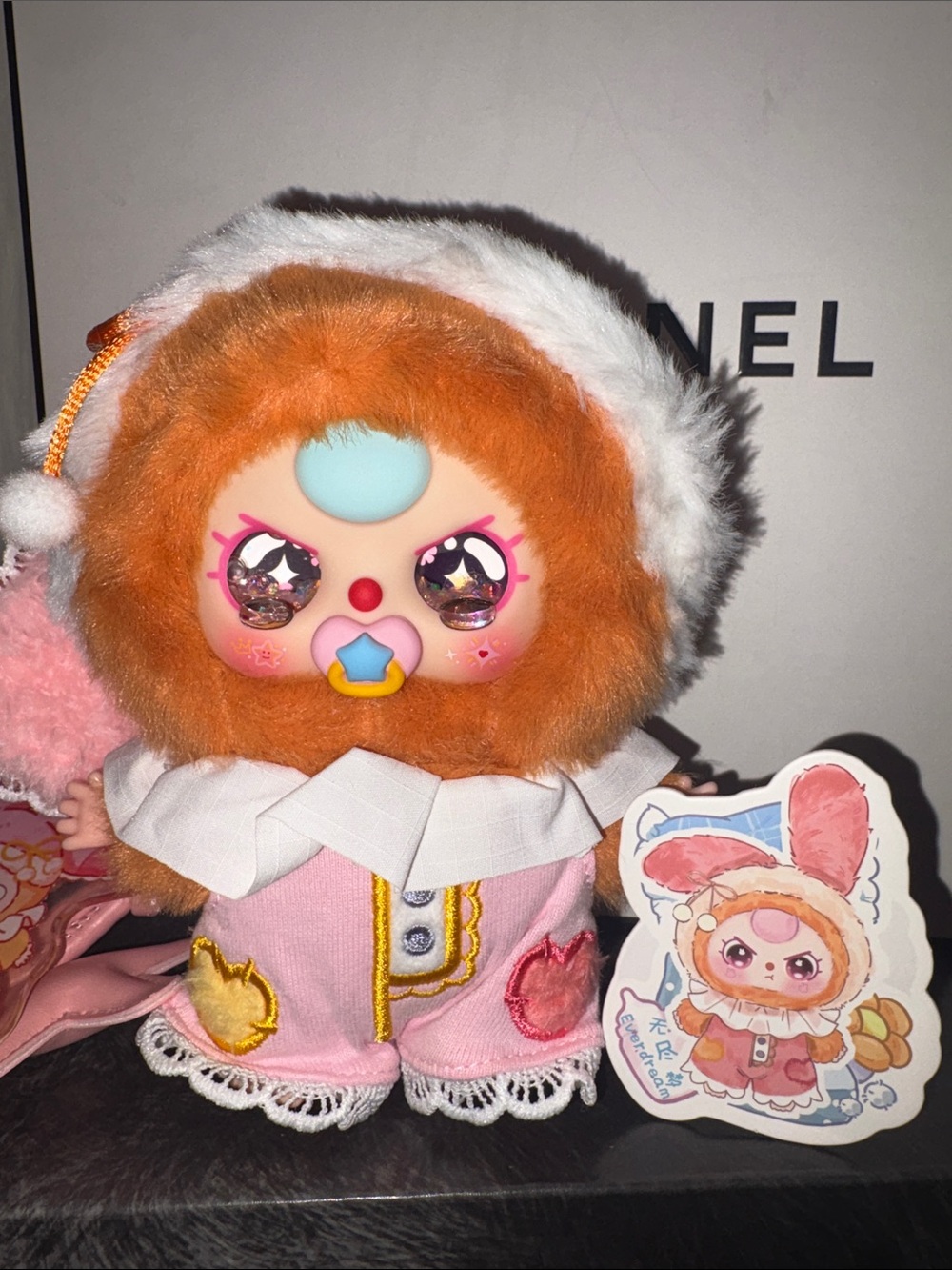 Mini baby three sweet dreams with her matching key chain